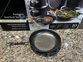 14342 Anolon X Hybrid Nonstick Frying Pan Aluminum Skillet 8.25 Inch Dark Gray