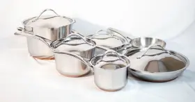 77709 Anolon Nouvelle Stainless Steel 11-piece Cookware Set