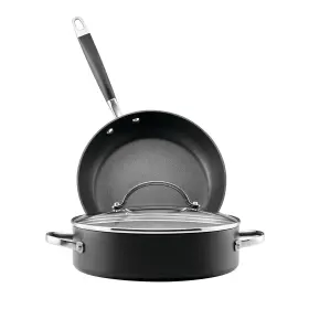 82677 Anolon Advanced Hard-anodized Nonstick Bonus Gwp 3-piece Cookware Set New