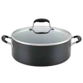 86975098 Anolon Advanced Home 7.5 Quart Covered Wide Stockpot Onyx