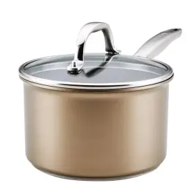 89194673 Anolon Ascend 3 Quart Hard Anodized Nonstick Saucepan With Lid Bronze