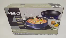 L0816 Anolon New Advanced Home Hard-anodized Nonstick 3-pc. Cookware Set Indigo
