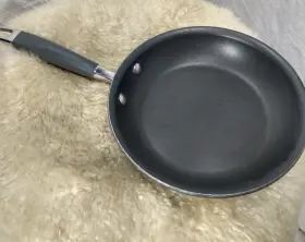 Qq04 Anolon Frying Pan Skillet 8 Inch Hard Anodized Aluminum Nonstick T - Good Cond