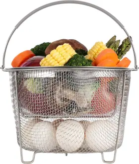 Vcus-m2cb-6 Aozita Steamer Basket For Instant Pot Accessories 6 Quart Or 8 - 2 Tier