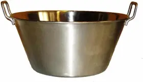 Aram 880808852939 Cazo Grande Para Carnitas Extra Large 16x7 Inch Stainless Steel Heavy Duty Acero