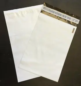 Arc-614bp Aroma 25 #5 12 Inch X 15.5 Unlined White Plastic Poly Mailer Bag Self Seal Free Ship