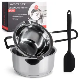Avacraft 860011935933 Double Boiler 18/8 Stainless Steel Pot With
