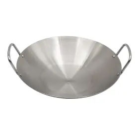 Lmq861-n Aynaxcol Stainless Steel Wok 10 Inch/ 26cm Round Bottom Dual- Handled Heavy