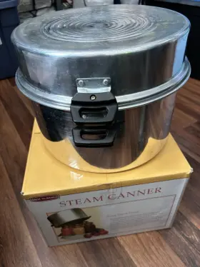 Back To Basics 018579175883 Steam Canner 7 Quart Aluminum 2008 Used
