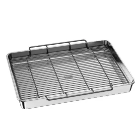 Bs10499 Bakers Secret 18 Inch Aluminum Roasting Pan And Rack - Turkey Veg Poultry Non-t