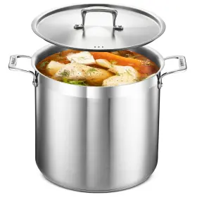 Bakstq16 Bakken- Swiss Stainless Steel Stockpot With Lid 16 Quart Durable 18/8 Impac