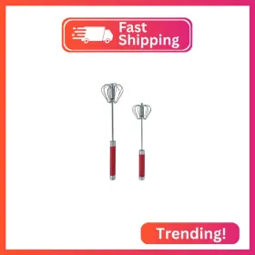 Balevi 01pwr Stainless Steel Push Whisk - Easy To Use Manual Hand Mixer And Plunger Whis