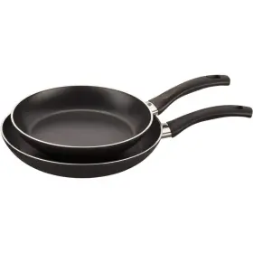 75001-635 Ballarini Pisa 2-piece Aluminum Nonstick Frying Pan Set In Black