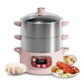 Dzg-a80a2 Bar Bear Electric Food Steamer Stainless Steel Digital 3 Tier 8l Large C