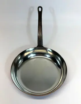 Ba0124 Baumalu France 9.5 Inch / 24cm Tinned Solid Copper Frying Pan