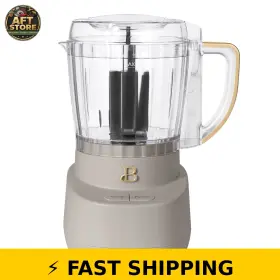 Beautiful 829486196843 3-cup Food Chopper Porcini Taupe Beautiful 829486196843 3-cup Food Chopper Porcini Taupe