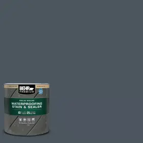 N480-7 Behr Premium 313038671617 1 Quart #n480-7 Midnight Blue Solid Color Waterproofing Exterior Wood Stain And Se