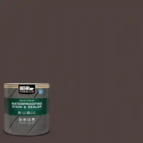 Ms-90 Behr Premium 313109292291 1 Quart #ms-90 Deep Chocolate Solid Color Waterproofing Exterior Wood Stain And Se