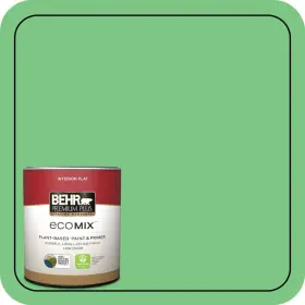 P390-5 Behr Premium Plus 711181985320 1 Quart #p390-5 Garden Stroll Flat Ecomix Plant-based Interior Paint And Primer