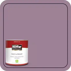 S110-5 Behr Premium Plus 726084269309 1 Quart #s110-5 Garden Plum Flat Low Odor Interior Paint And Primer