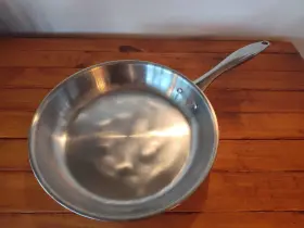 10359 Belgique 10679 11 Inch Copper Bottom Stainless Steel Fry Pan