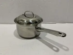 11159 Belgique Vintage 1 Quart Saucepan Pot With Vent Lid Made In Belgium