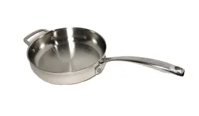 Hs10414 Belgique 3 Quart Stainless Steel 10 Inch Saute Pan Skillet Fry Double Handle