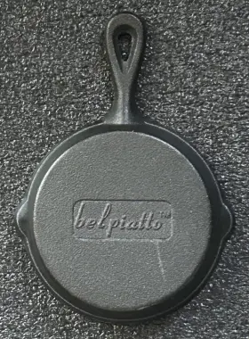 A-384 Belpiatto 5 Inch Cast Iron Mini Skillet Frying Pan New Without Ut Packaging