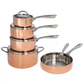 2212299 Berghoff 10-piece Copper Vintage Collection Polished Cookware Set