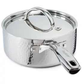 2220257 Berghoff 2 Quart Tri-ply Stainless Steel Saucepan With Ss Lid Durable Oven Safe