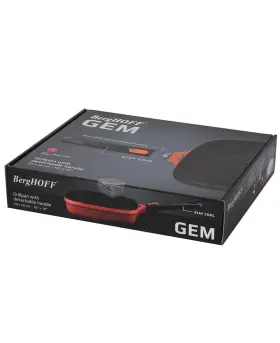 2307307 Berghoff Gem Cast Aluminum Nonstick 11 Inch Grill Pans Caribbean Red - Nib 219