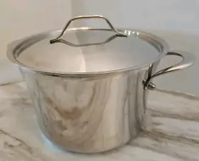 Berghoff 413821018089 Stainless Steel 6.6 Quart Large Stockpot &lid Pre-owned