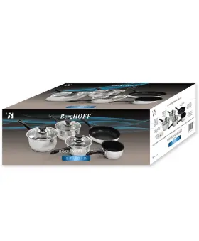 Berghoff 413821043555 Vision 8 Stainless Steel Cookware Set - Nib 395