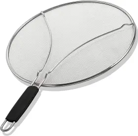 Kr-9bzt-0oag Bergkoch Splatter Screen For Frying Pan - 15 Inch Stainless Steel Grease Splater