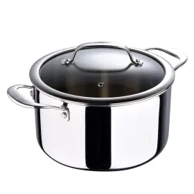 Bergner B09tb2tkmg Argent Collection 4.5 Quart Tri-ply Stainless Steel Dutch Oven Tempered