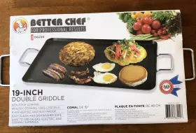 Dg220 Better Chef 19-inch Cast Aluminum Non-stick Double Griddle For All Stove Tops