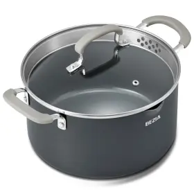 11495 Bezia 6 Quart Cooking Pots With Lids Soup Pot Nonstick Ceramic Coating Stay