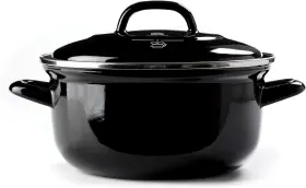 Cc002461-001 Bk Indigo Aluminum Heavy-gauge Carbon Steel Induction 2.5 Quart Nonstick Black