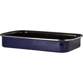 Fn14 Bk Cookware Fortalit Roasting Tray 16 X 9.5 Inches In Black/out Blue