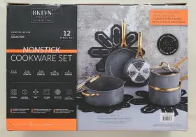 Mac35172 Bklyn Steel Co Constellation Nonstick Cookware 12 Pc Set Aluminum Pots And Pans