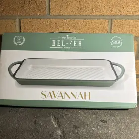 Blanco 810143120325 Bel-fer 13x9 Inch Enameled Cast Iron Grill Pan New In Box