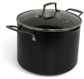 50017 Blu. Cookware 8.5 Quart Stock Pot With Double Strainer Lid Non-toxic Non-stick