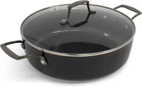 50018 Blu. The Conscious Cook Cookware 11 Inch Saute Pan With Lid Non-toxic Non-stick Ceramic Black