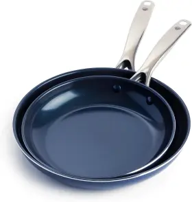 Blue Diamond 445030815829 9.5 Inch And 11 Frying Pan Skillet Set Infused Ceramic Nonstick