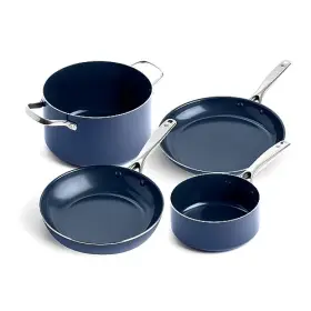 Blue Diamond 885837015843 Cookware Infused Ceramic Nonstick 4 Piece Pots
