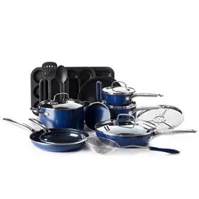 Blue Diamond 885837018844 20 Piece Cookware And Bakeware Set Infused Pfoa Pfas-free Ceramic No