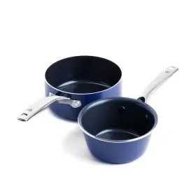 Blue Diamond 885837022056 Cookware Infused Ceramic Nonstick 1-quart And 2-quart Saucepan Pot S