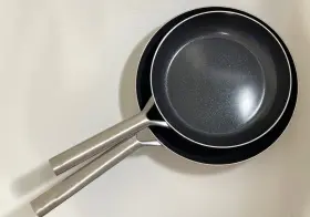 Blue Diamond 885837023084 2 Cookware Tri-ply Stainless Steel Ceramic Pans 91/2 And 11 In