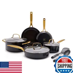 B0cdycfcyq Blue Diamond Gold 10 Piece Cookware Pots And Pans Set Induction Suitable