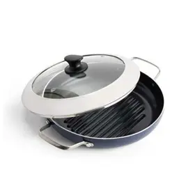 Cc002617-001 Blue Diamond Healthy Ceramic Nonstick Grill Genie